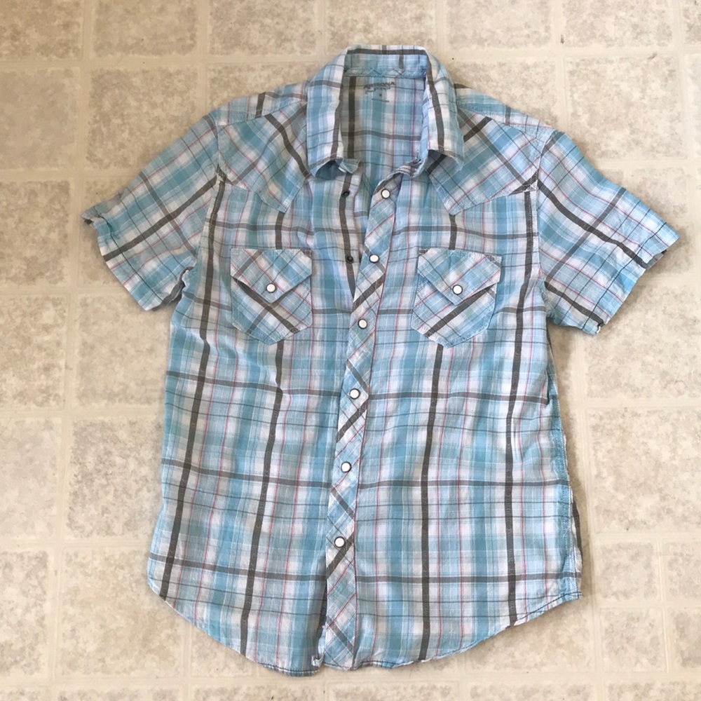 Arizona short sleeve snap button shirt